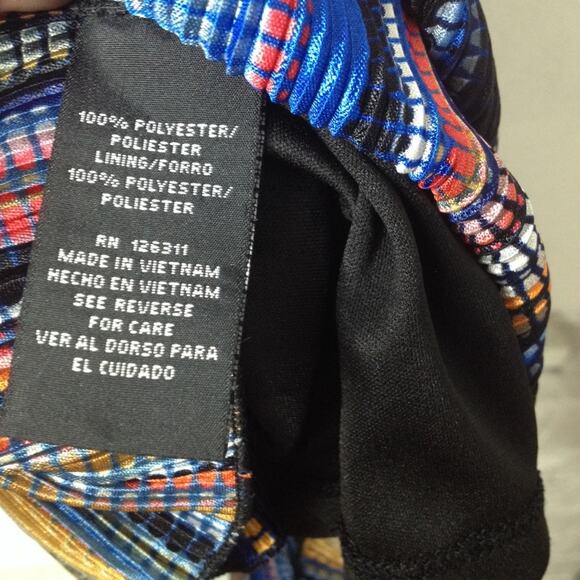 Ronni Nicole Rainbow Striped Sleeveless Lined Dress 16 - Picture 6 of 8